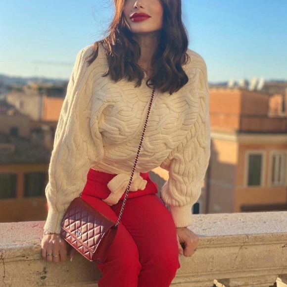 NWT ZARA | Bloggers Fave Cable Knit Sweater Jacket - Picture 11 of 16